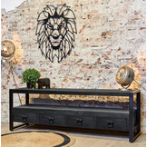 Zwart tv meubel Britt Black met lades | 180 cm