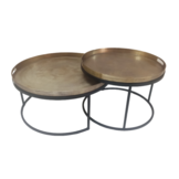 Gouden salontafel set Puck