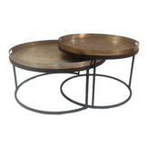 Gouden salontafel set Puck