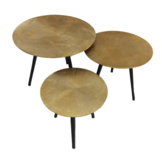Gouden bijzettafel set Ryas