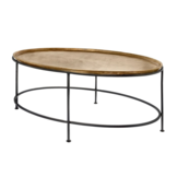 Ovale salontafel Brass
