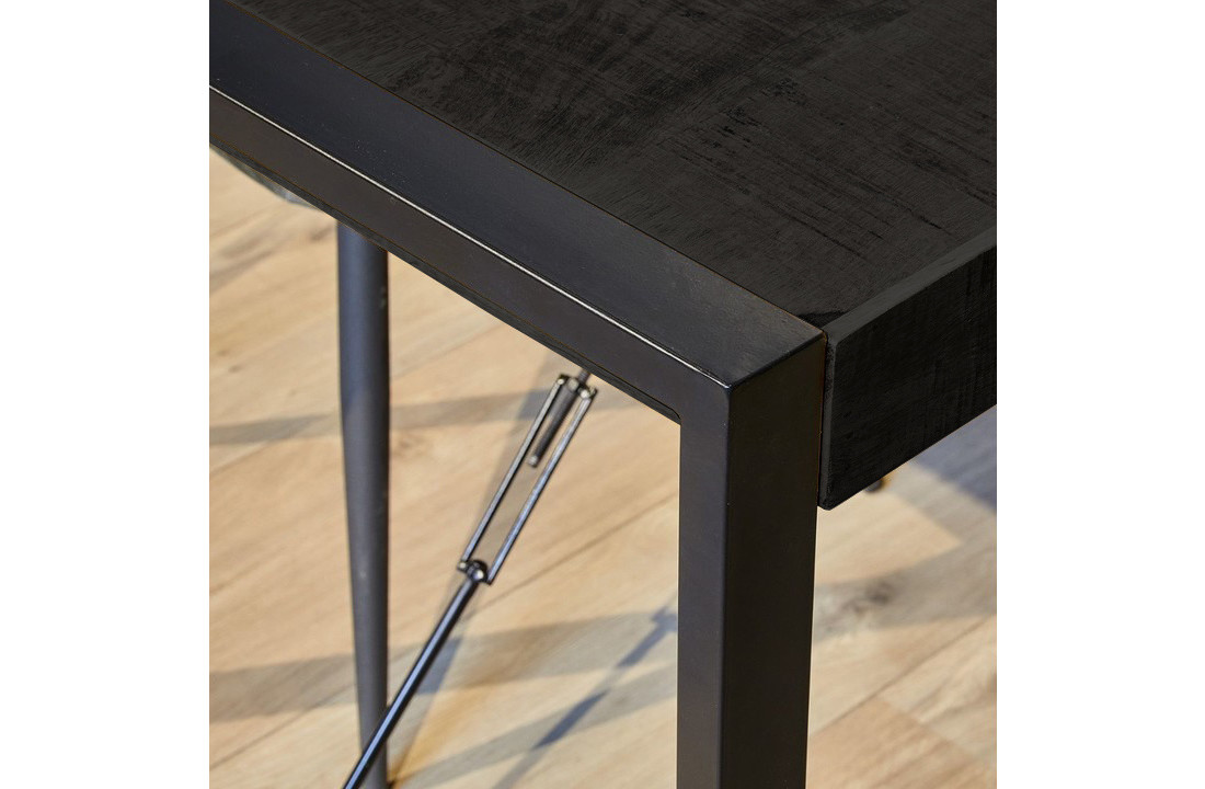 Zwarte eettafel Britt Black | 220x90 cm