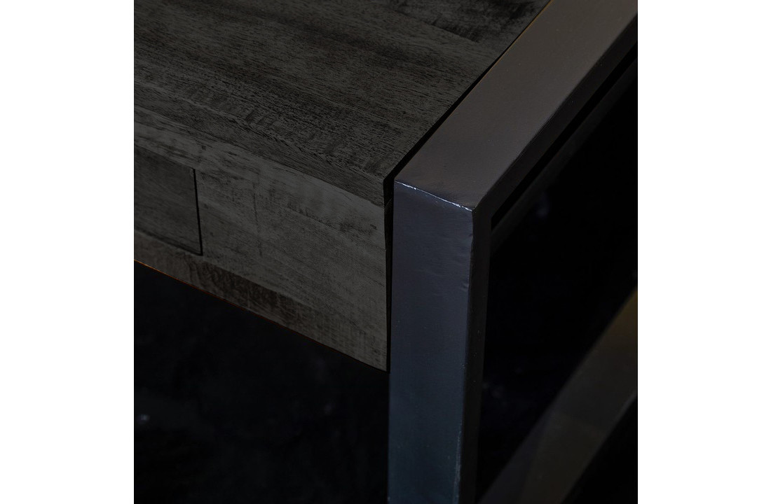 Zwarte salontafel Britt Black | 120 met lades