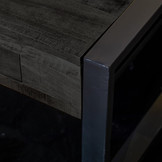 Zwarte salontafel Britt Black | 120 met lades