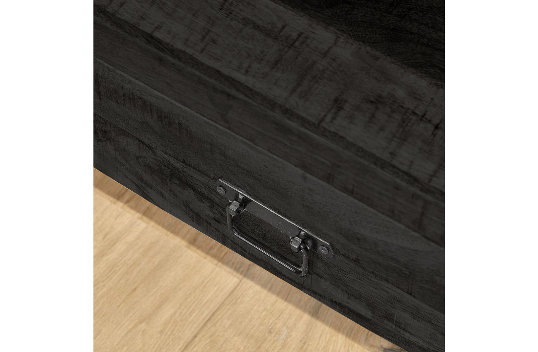 Zwart tv meubel Britt Black met lades | 100 cm