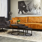 Salontafel set Denver Black | Set van 3
