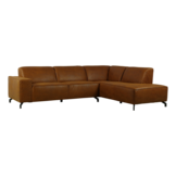 Hoekbank Luuk - Cognac - 2,5 zits ottomane rechts