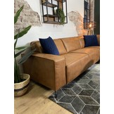 Hoekbank Luuk - Cognac - 2,5 zits ottomane rechts