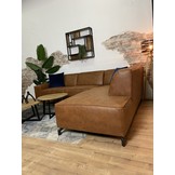 Hoekbank Luuk - Cognac - 2,5 zits ottomane rechts