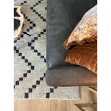 Hoekbank Nina Eco-leder- Antraciet | 3-zits ottomane links
