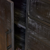 Dressoir Denver Black 210 cm | Mangohout en metaal