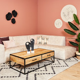 Salontafel Denver met 2 lades | Mangohout