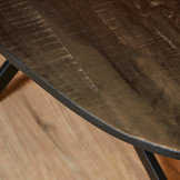 Eettafel Elegance black | Deens ovaal | 200x100 cm