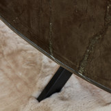 Ovale salontafel Faye | Zwart marmer