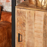 Boekenkast Britt met deur | 200 x 55 cm