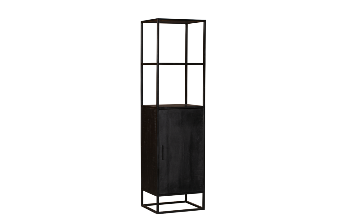 Boekenkast Denver Black | 1 deur