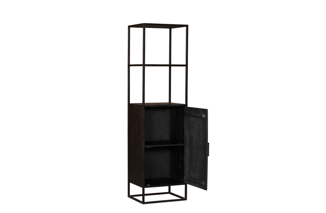 Boekenkast Denver Black | 1 deur