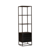 Boekenkast Denver Black | 2 lades