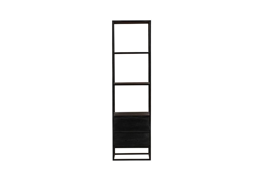 Boekenkast Denver Black | 2 lades