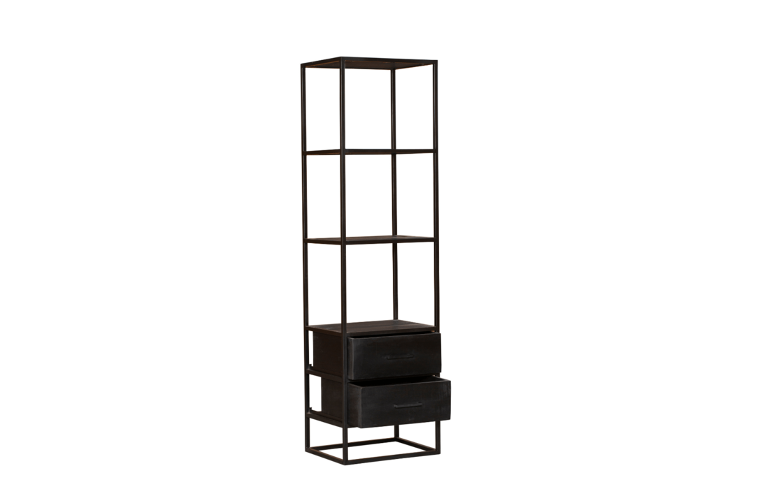 Boekenkast Denver Black | 2 lades