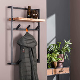 Kapstok Edge | 6 haken & hoedenplank