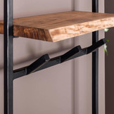 Kapstok Edge 6 haken | met hoedenplank