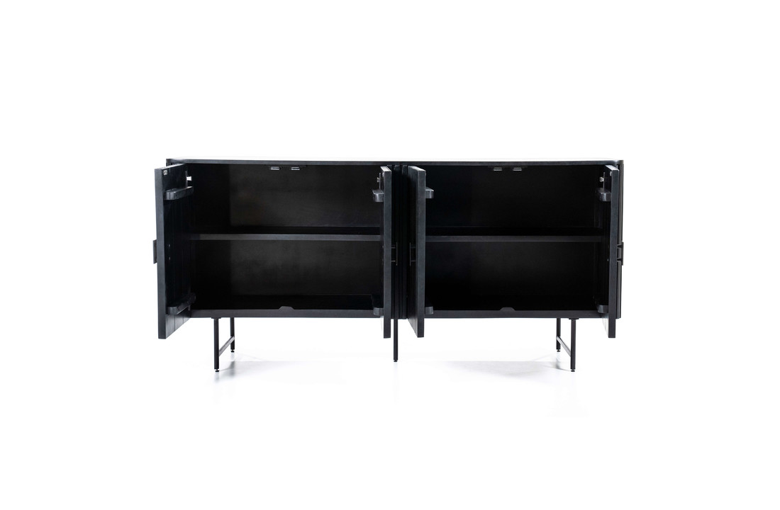 Dressoir Remi zwart | 170 cm