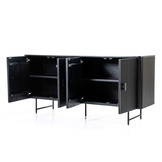 Dressoir Remi zwart | 170 cm