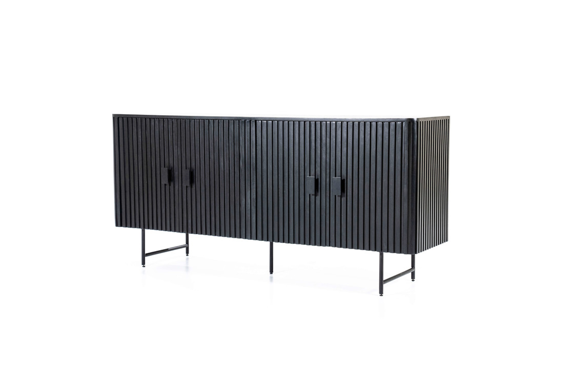 Dressoir Remi zwart | 170 cm