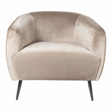 Velvet fauteuil Vinn | Sand
