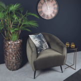 Velvet fauteuil Vinn | Green