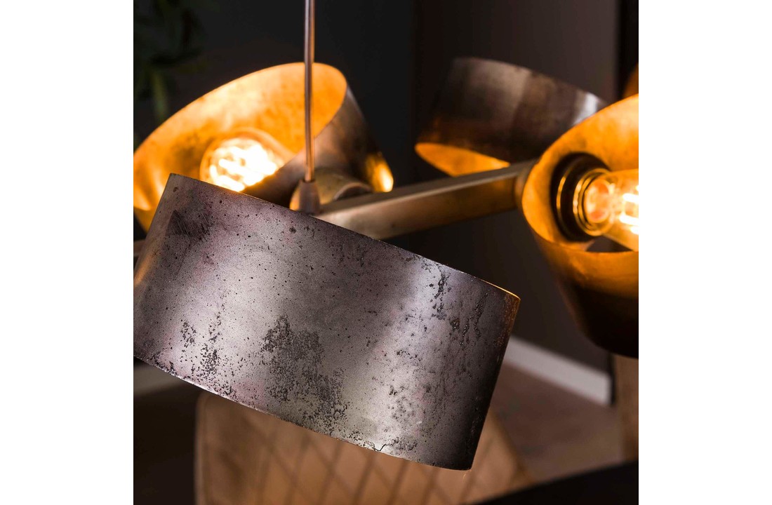 Hanglamp Rotar 8L | Oud zilver