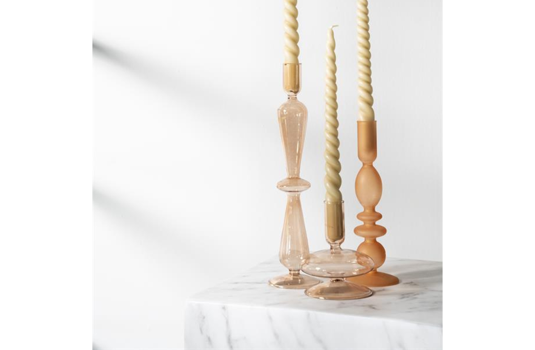Aurora kandelaars | Set van drie - peach