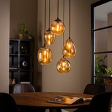 Glazen hanglamp Mix Gold getrapt | 5L