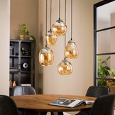 Glazen hanglamp Mix Gold getrapt | 5L