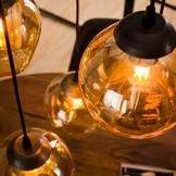Glazen hanglamp Mix Gold getrapt | 5L