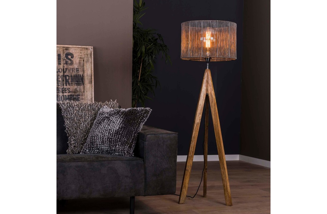 Vloerlamp Tripod Wood | 1L