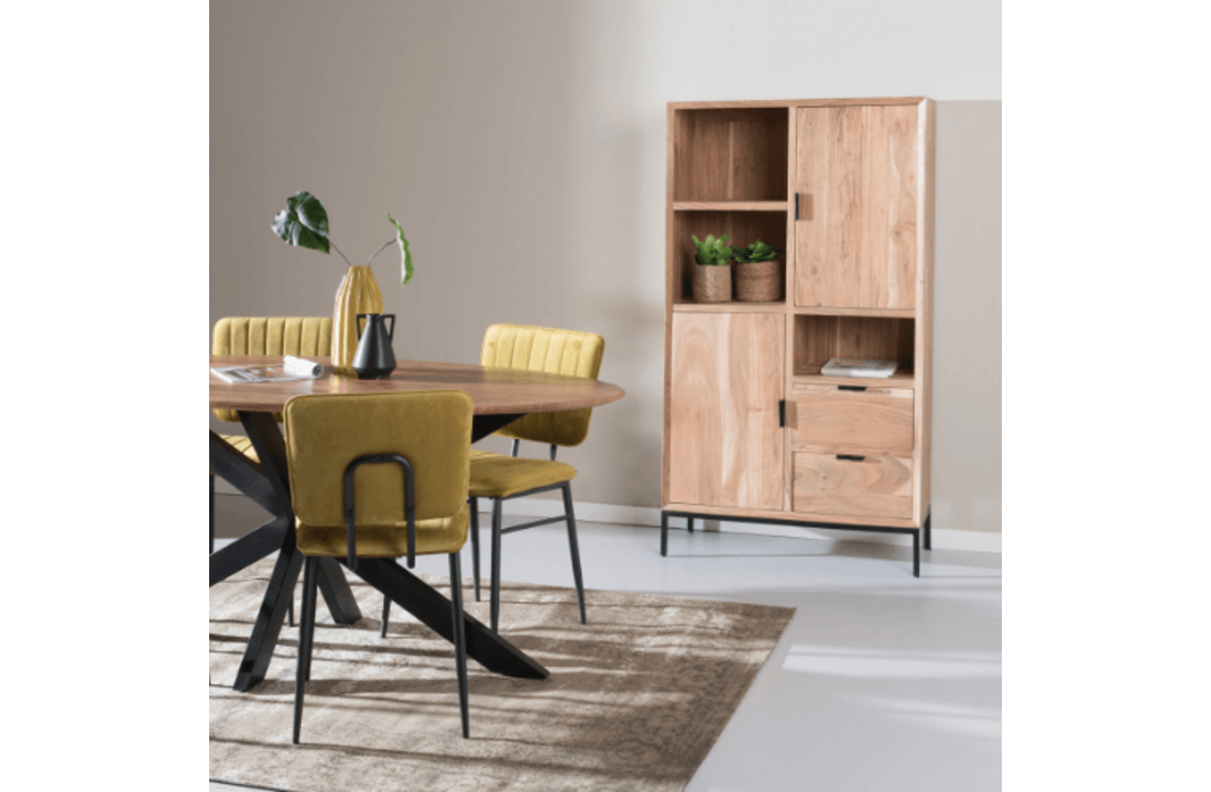 Vakkenkast Oslo Acasia 86 cm