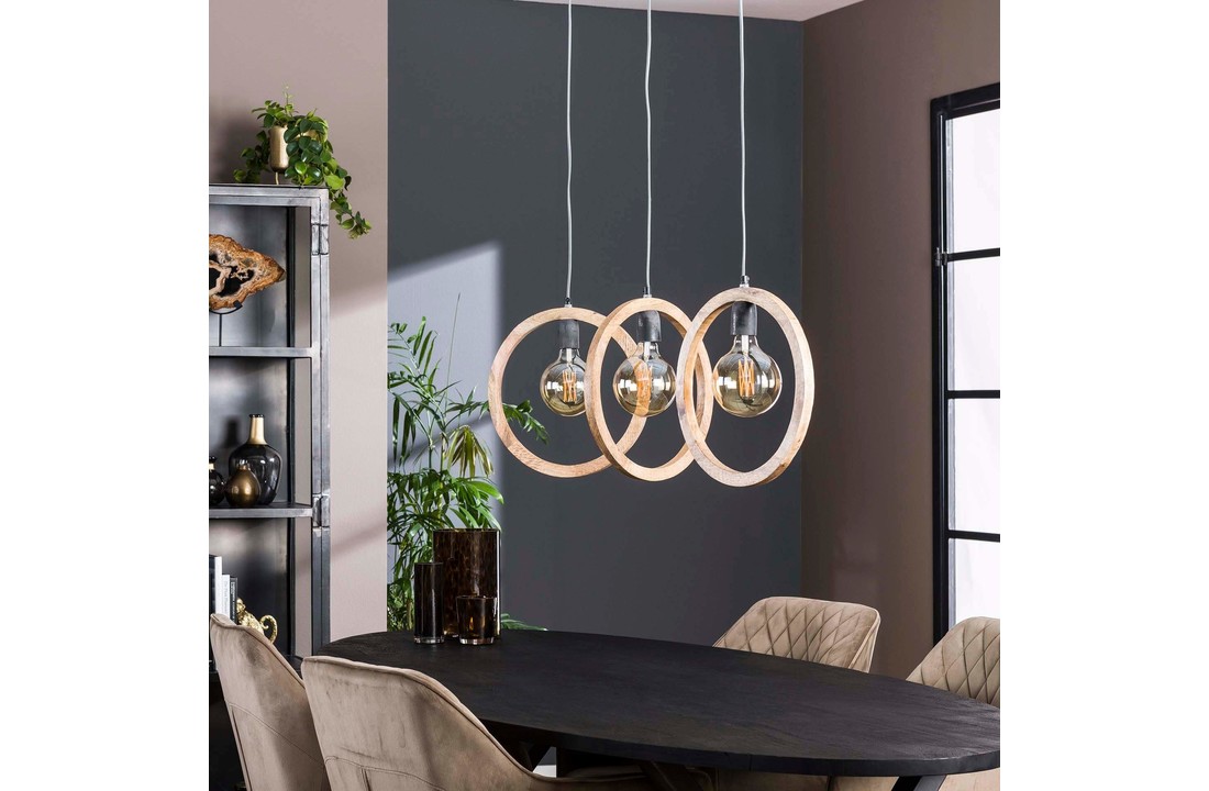 Hanglamp Round Wood | 3L