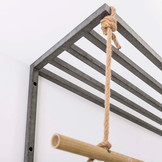 Kapstok Metal Bamboo 6 haken | Hoedenplank en roede