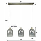 Hanglamp Sphere Clearstone | 3L