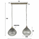 Hanglamp Bell Clearstone | 2L