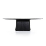 Eettafel Aron ovaal 250x110 - zwart