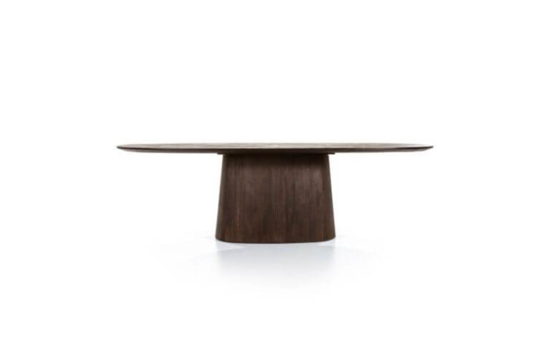 Eettafel Aron ovaal 250x110 - bruin
