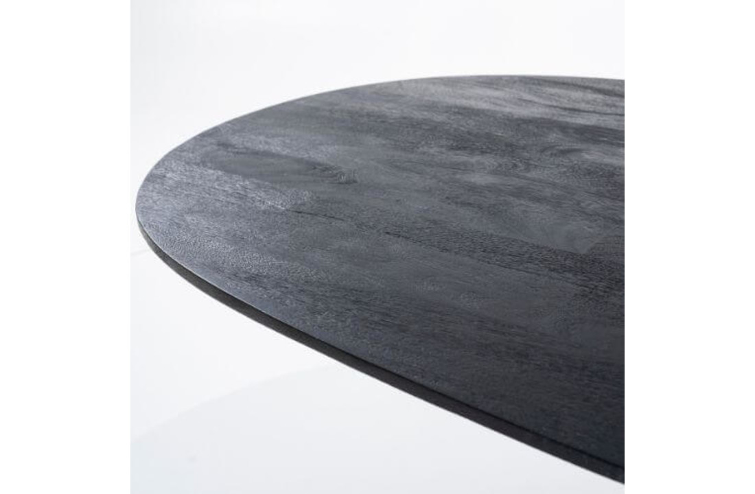 Eettafel Aron ovaal 200x110 - zwart