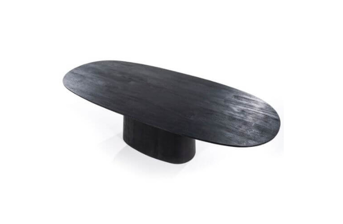 Eettafel Aron ovaal 200x110 - zwart