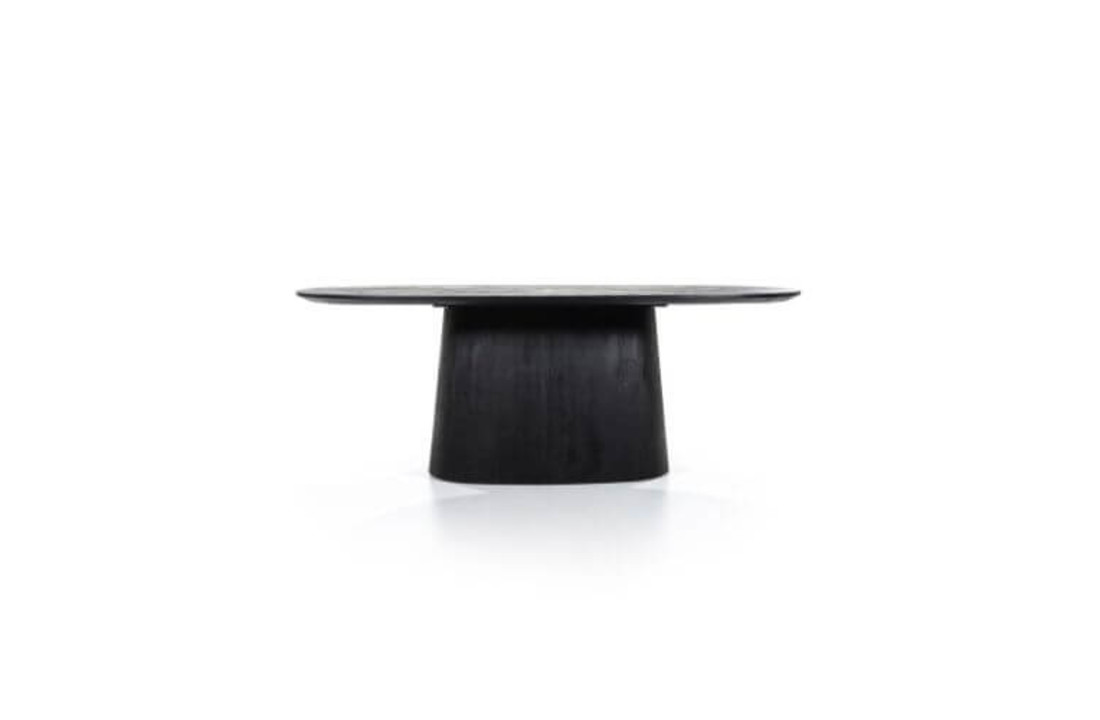 Eettafel Aron ovaal 200x110 - zwart