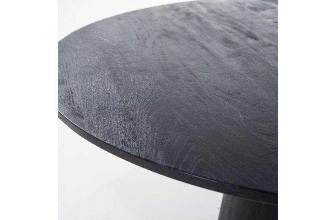 Eettafel Aron rond 130 - zwart