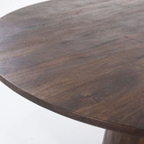 Eettafel Aron rond 130 - bruin