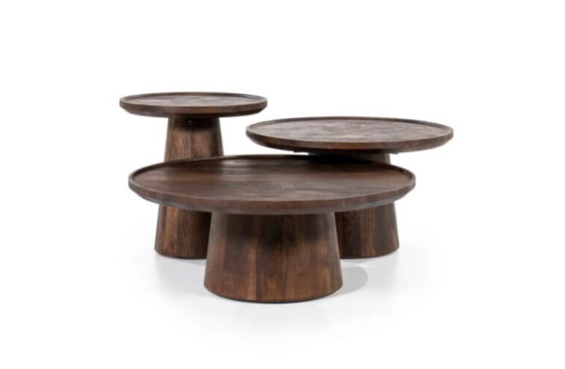 Salontafel Ron 66x39 - bruin